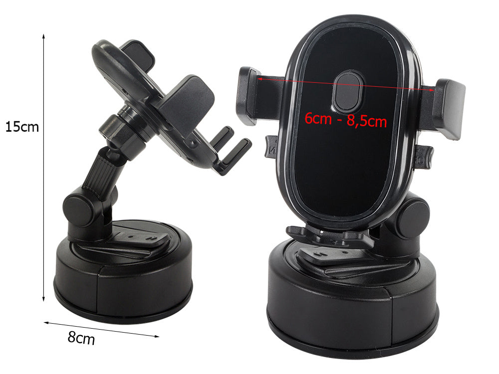 Automašīnas turētājs telefonam, vējstiklam, paneļa stiprinājumam, automašīnas kabīnes turētājs, izturīgs