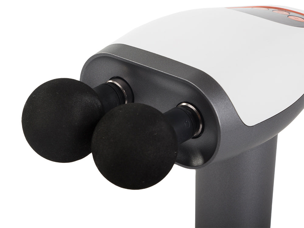 LCD bezvadu masāžas pistole ar jaudīgu 8 uzgaļu komplektu mugurai