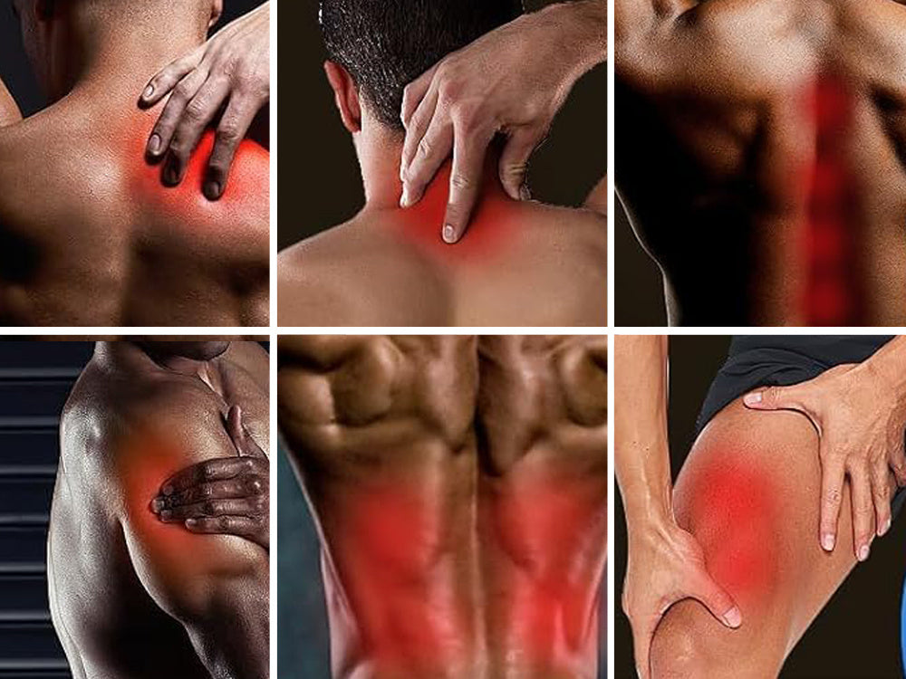 LCD bezvadu masāžas pistole ar jaudīgu 8 uzgaļu komplektu mugurai