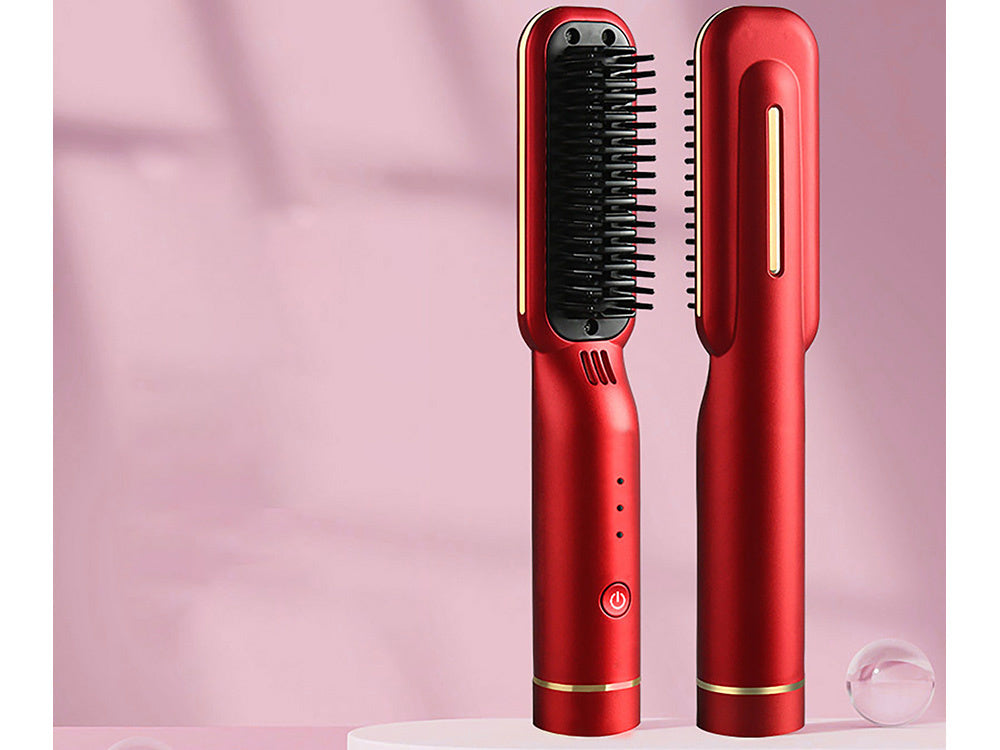 Matu taisnotāja birste 2in1 elektriskā bezvada