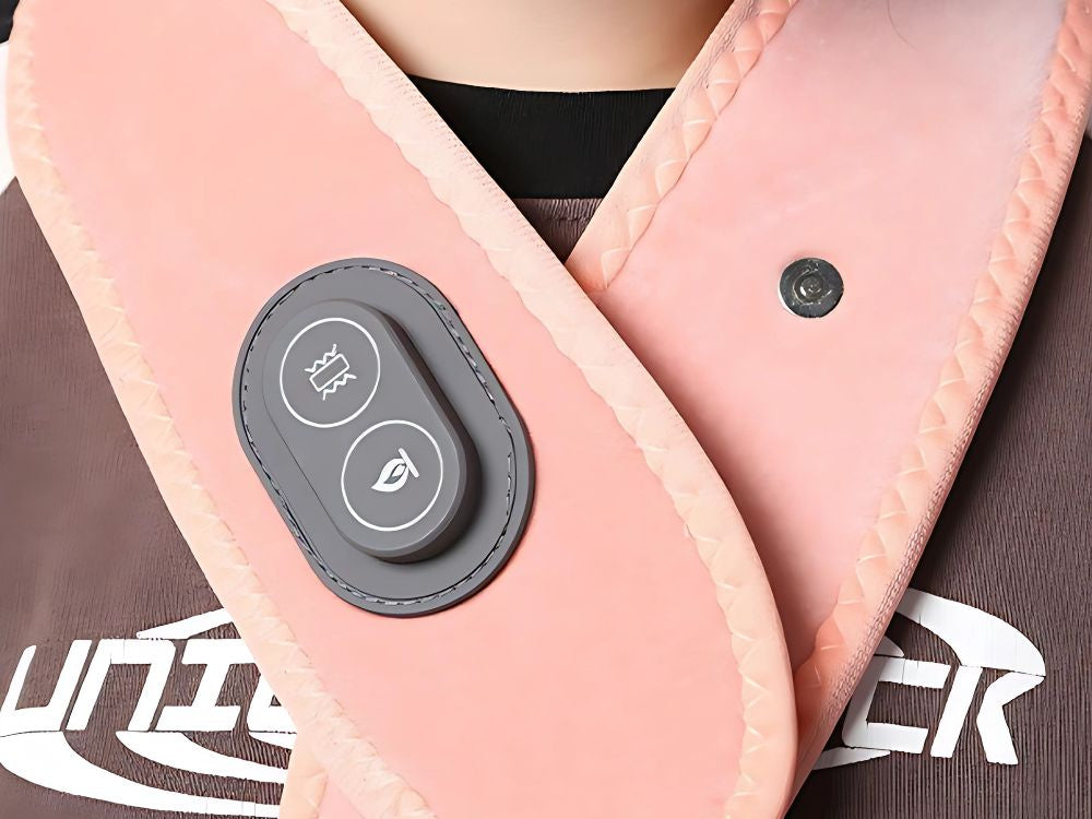 Kakla sāpju mazināšanai paredzēta sildoša kakla masiera masāžas galvas saite ar USB, viegla