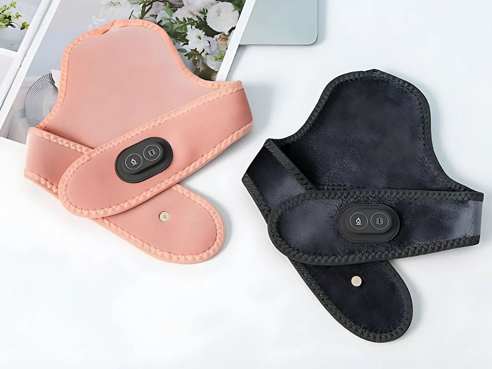 Kakla sāpju mazināšanai paredzēta sildoša kakla masiera masāžas galvas saite ar USB, viegla