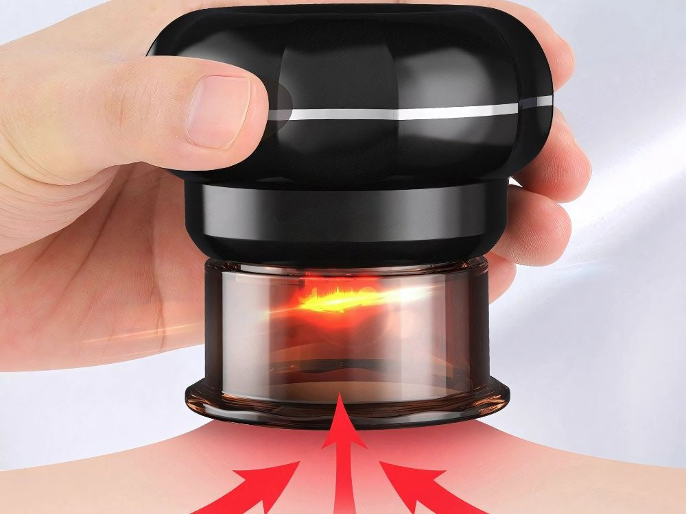 Ķīniešu burbuļu vakuuma masiera sildīšana 12 burbuļu sūkšanas jauda