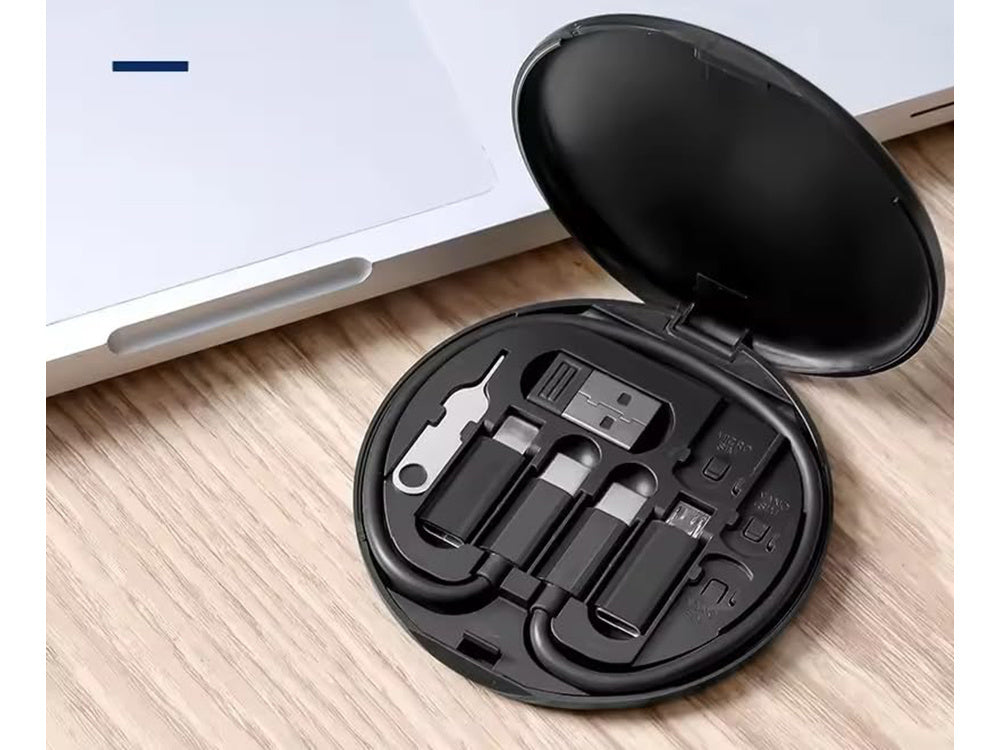 Adapteru komplekts USB kabelim, C tipa, 4in1, mikro apgaismojums, 60W