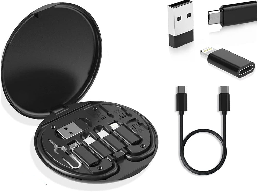 Adapteru komplekts USB kabelim, C tipa, 4in1, mikro apgaismojums, 60W