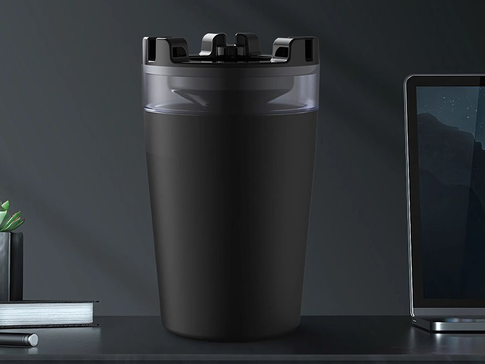 Pelnutrauka krūzīšu turētājs automašīnai mājās ar cigarešu dzēšamā aparāta krūzīšu turētāja grozu