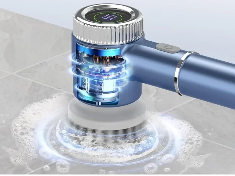 Bezvadu elektriskā rotējošā birste virtuves tīrīšanai 5in1