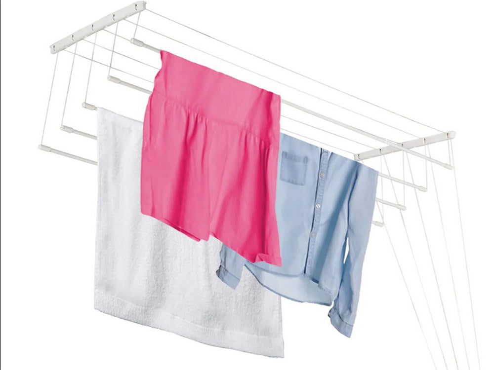 Griestu veļas žāvētājs 5 stieņi 180 cm vannas istabas balkons