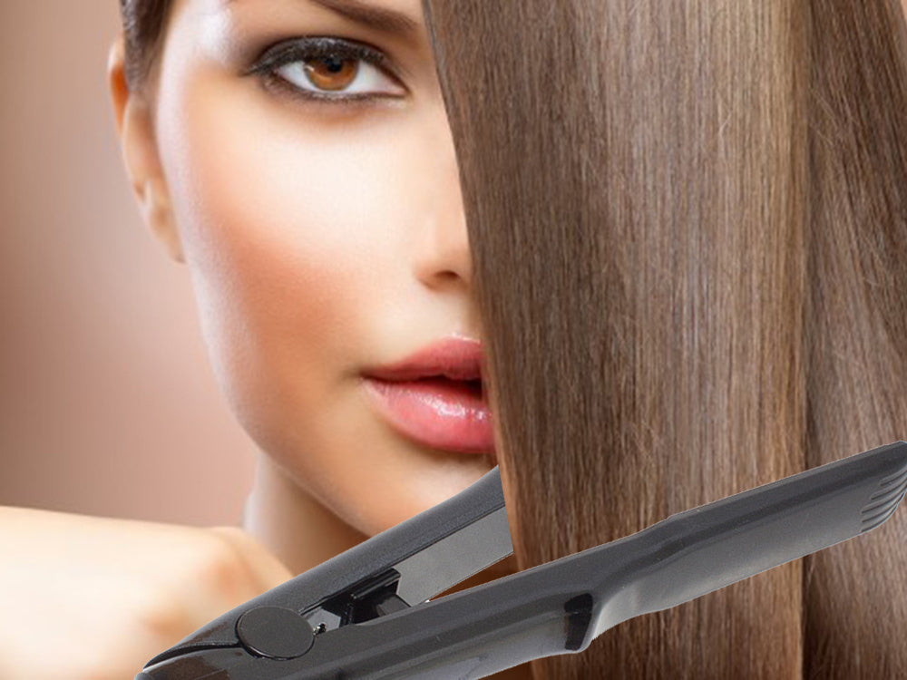 Matu taisnotājs ar temperatūras kontroli, keramikas komplekts, 60 W, 5 režīmi