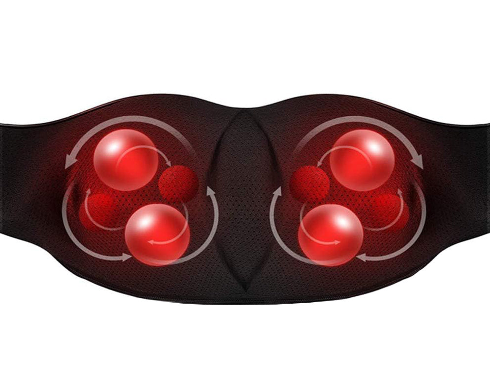 Kakla un kakla masieris muguras un ķermeņa masāžas josta šiatsu relaksācijas spilvens