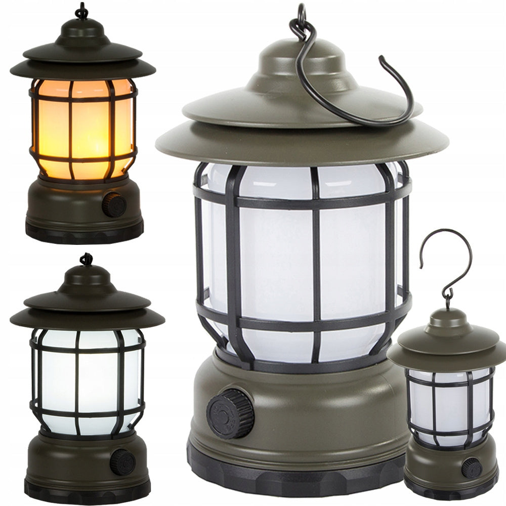 Kempinga kempinga lampa, uzlādējama LED USB tūristu āķa lukturītis