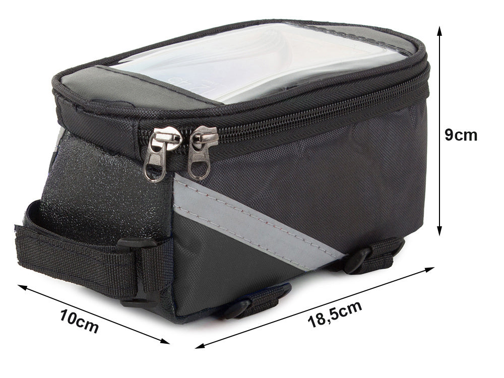 Ūdensizturīgs velosipēda somas un telefona turētāja maciņš