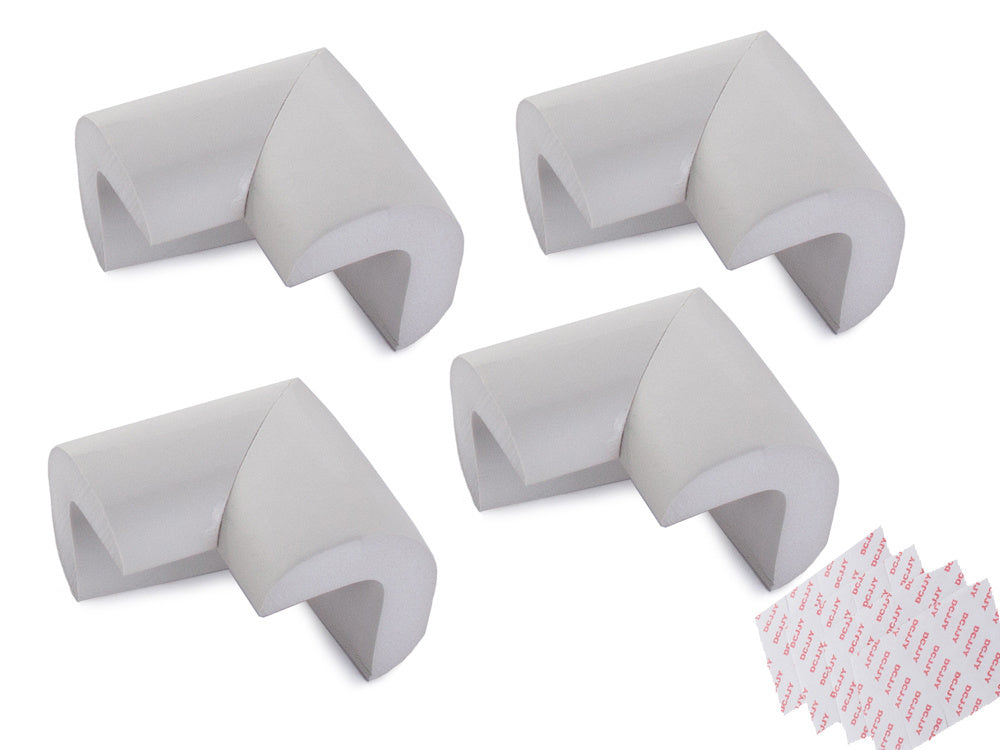 Mēbeļu stūru aizsargi mēbeļu stūriem pelēkas uzlīmes x4
