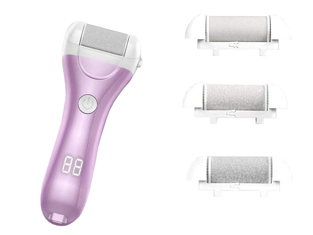 Elektriskā papēžu vīle pumeka akmens griezējam, komplekts ar 3 rullīšiem, LCD ekrāns