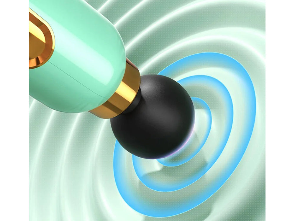 Mini masāžas pistole, jaudīga, pārnēsājama masāžas pistole + 4 uzgaļi