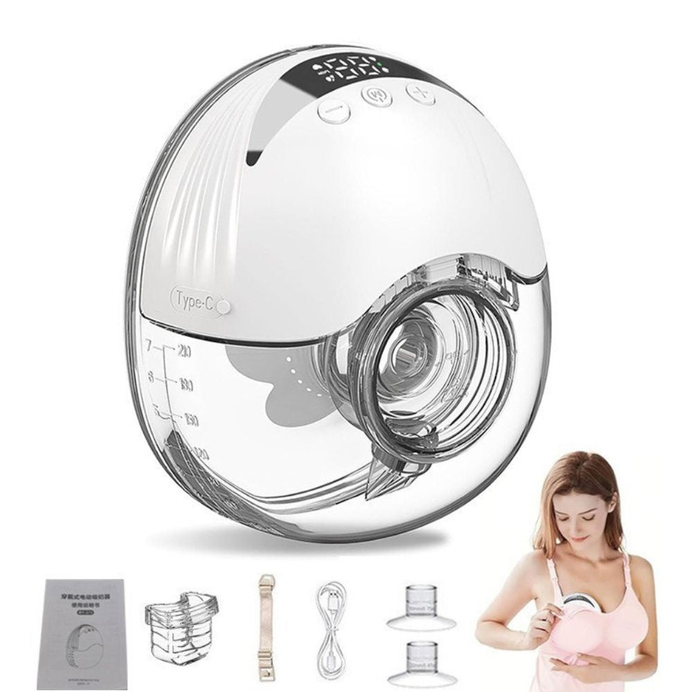 Elektriskais krūts pumpis ar 4 režīmiem, pārnēsājams krūts pumpis ar bezvadu apvalku