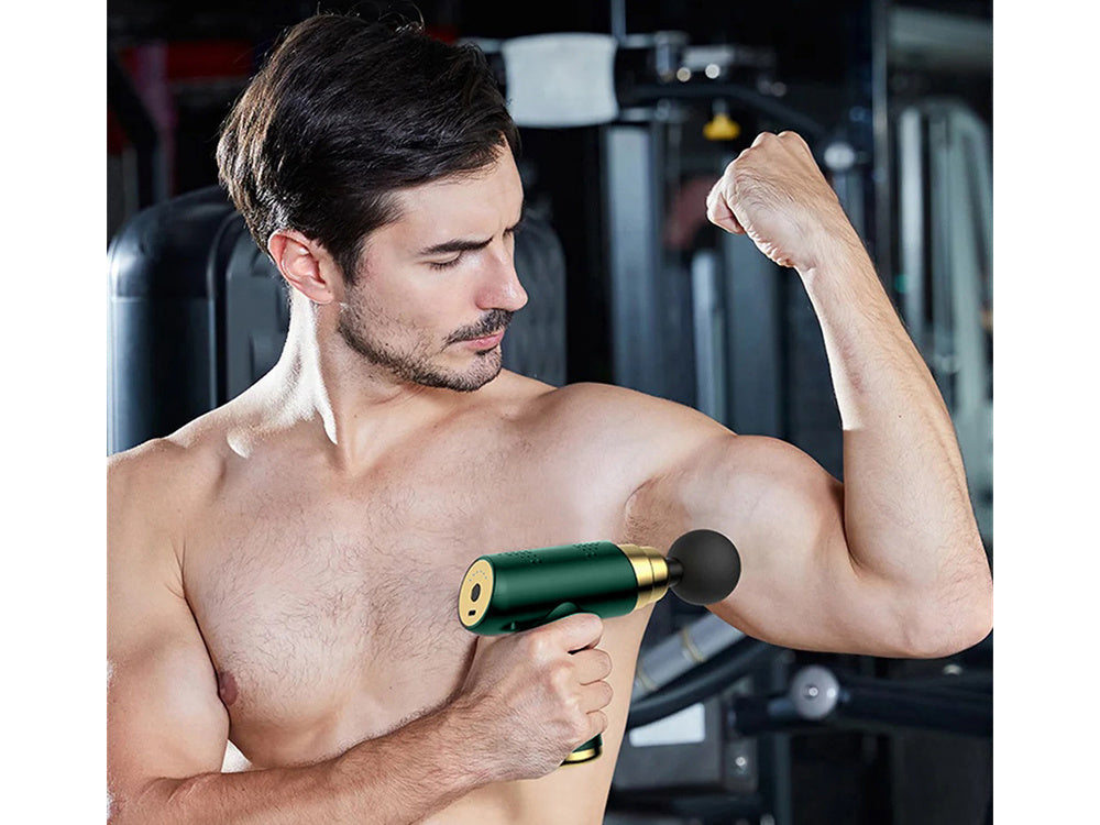 Mini muskuļu ķermeņa masāžas pistole, jaudīga, pārnēsājama masāžas pistole