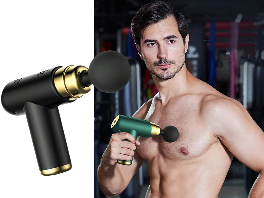 Mini muskuļu ķermeņa masāžas pistole, jaudīga, pārnēsājama masāžas pistole