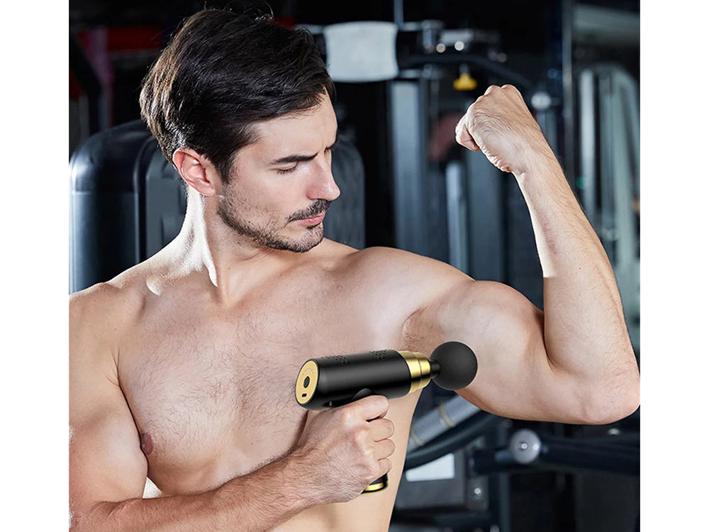 Mini muskuļu ķermeņa masāžas pistole, jaudīga, pārnēsājama masāžas pistole