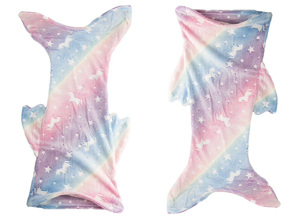 Nāriņas astes segas guļammaiss silts, mirdzošs meitenēm, mīksts zirgs