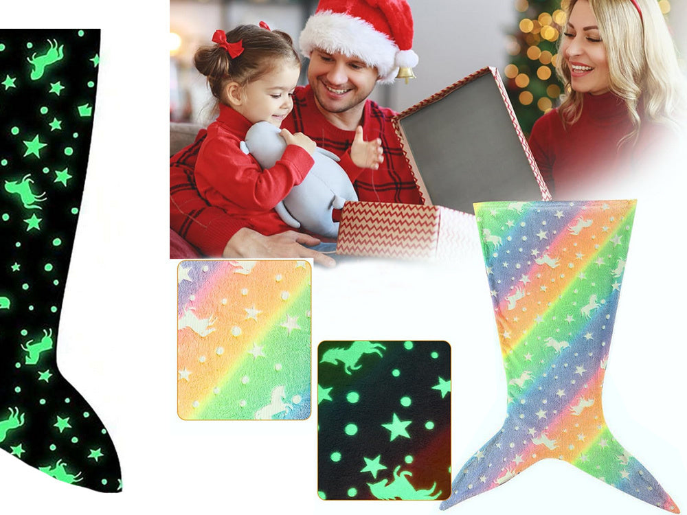 Nāriņas astes segas guļammaiss silts, mirdzošs meitenēm, mīksts zirgs