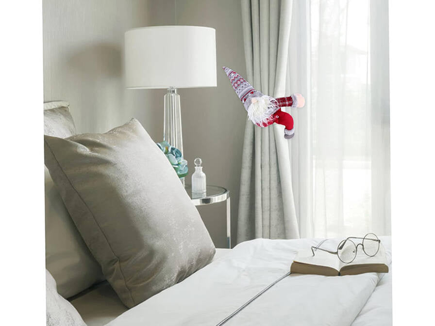 Ziemassvētku rūķīša rūķīša aizkara āķa un cilpas stiprinājums