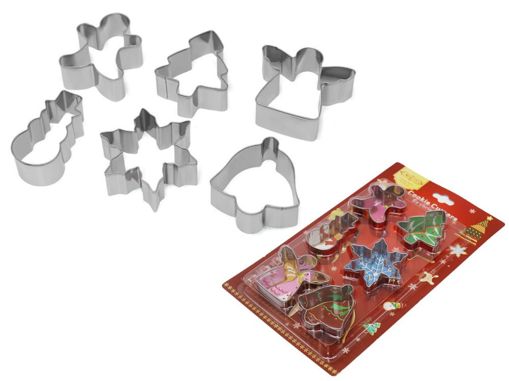 Cepamās pannas 6 gabali Ziemassvētku piparkūku vīriņu komplekts no tērauda