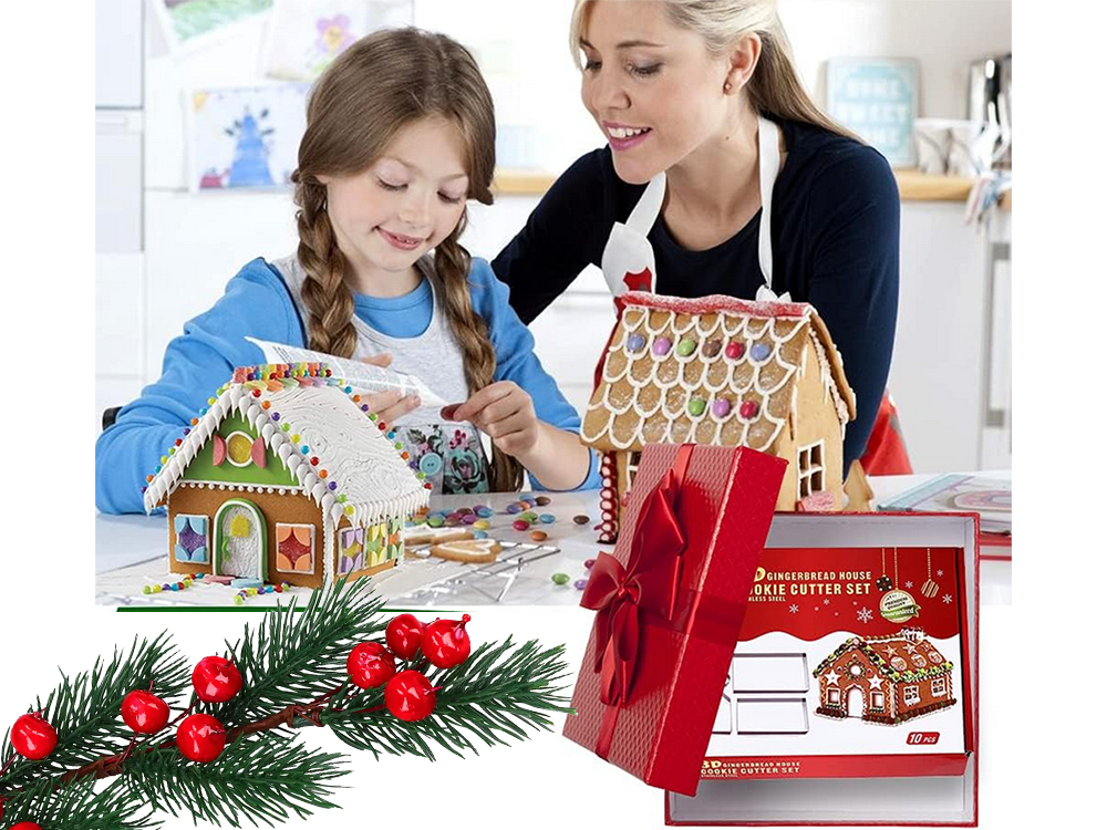 Piparkūku mājiņa Ziemassvētki Piparkūku griezēji Dzimšanas ainas būda