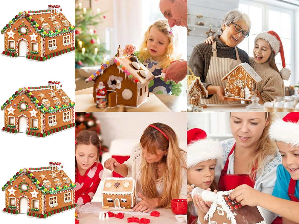 Piparkūku mājiņa Ziemassvētki Piparkūku griezēji Dzimšanas ainas būda