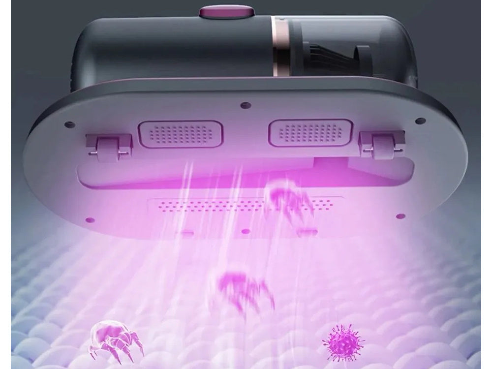 Rokas putekļu ērcīšu nosūcējs bez maisiņa ar UV lampu alerģijas slimniekiem