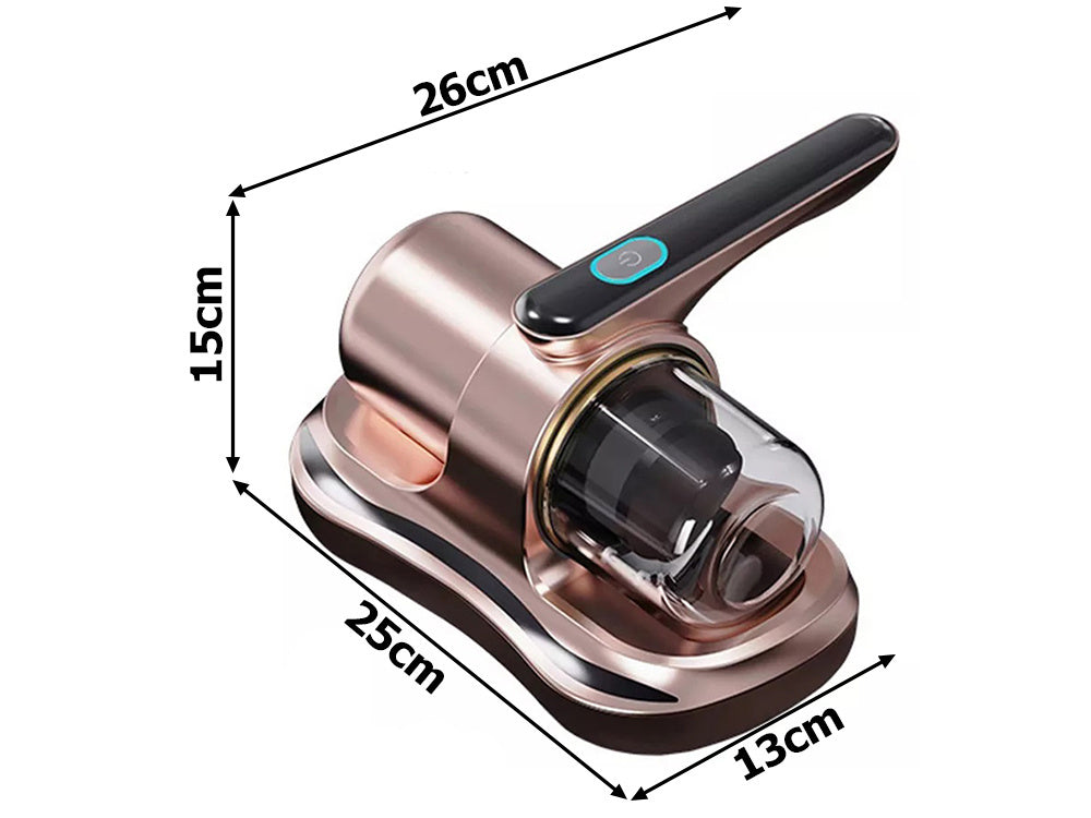 Rokas putekļu ērcīšu nosūcējs bez maisiņa ar UV lampu alerģijas slimniekiem