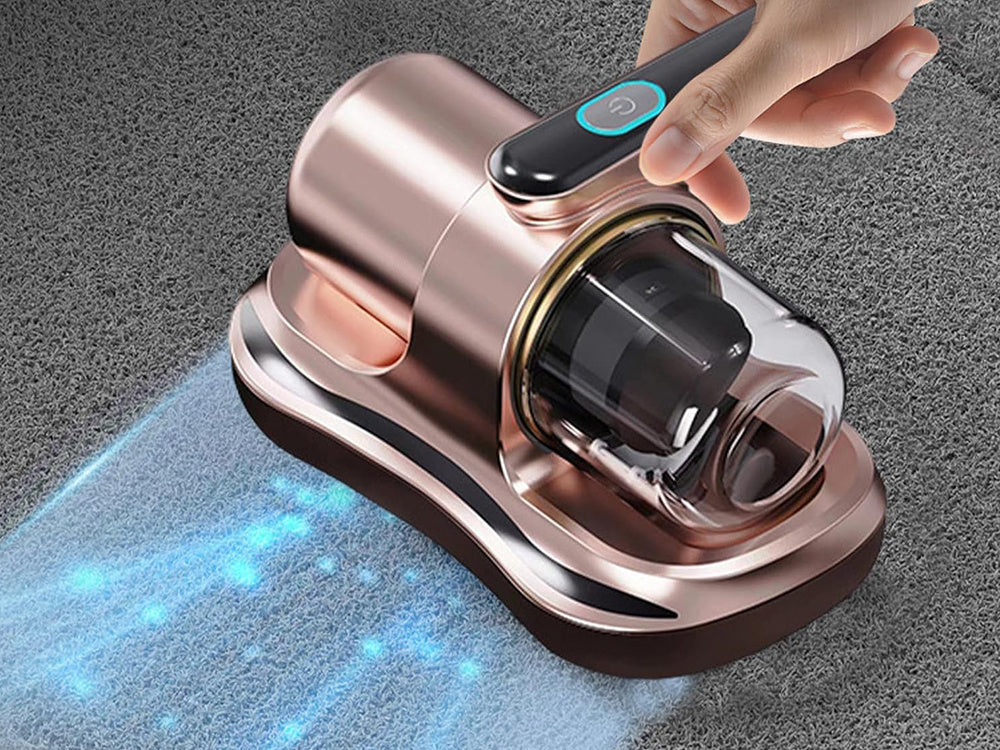 Rokas putekļu ērcīšu nosūcējs bez maisiņa ar UV lampu alerģijas slimniekiem