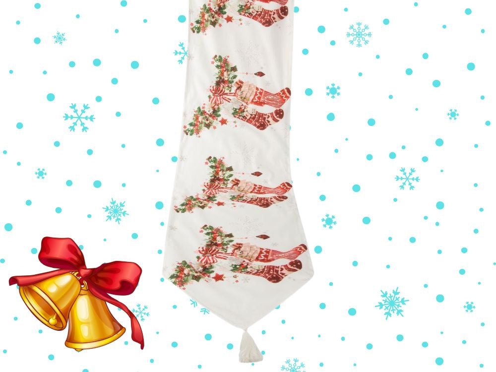 Ziemassvētku galda celiņš Ziemassvētku vakaram 205x35cm