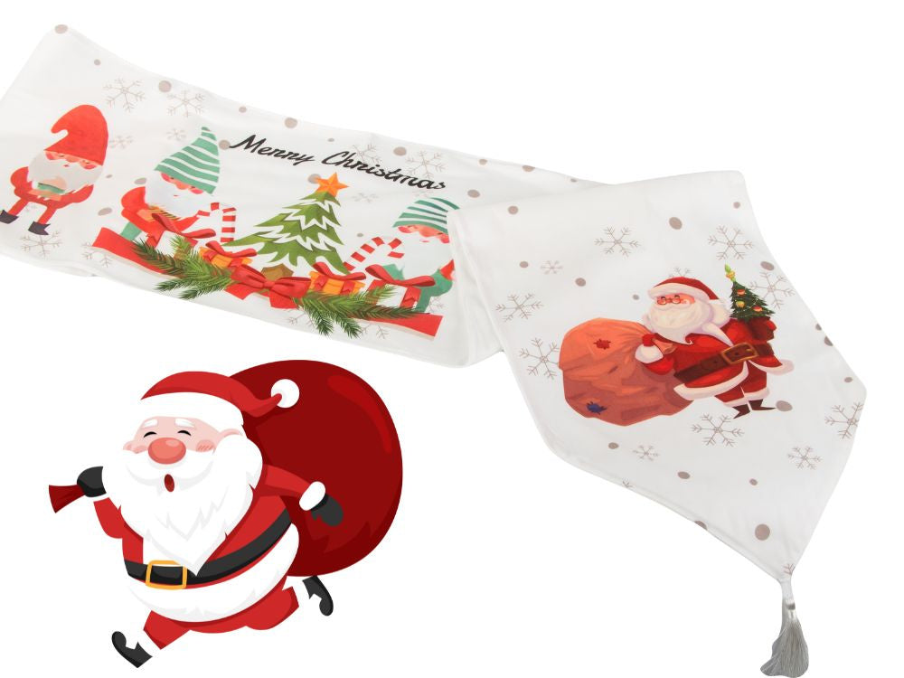 Ziemassvētku galda celiņš Ziemassvētku galdauts Ziemassvētku vakaram 205x35cm