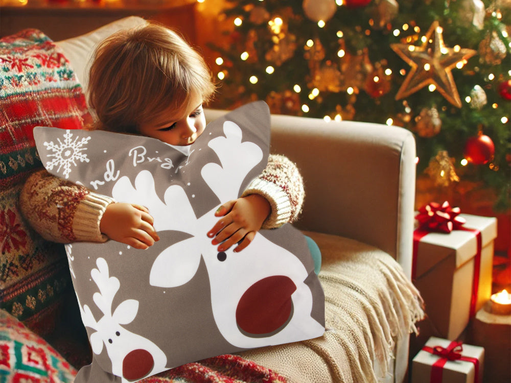 Ziemassvētku spilvena pārvalks 45x45 Ziemassvētkiem