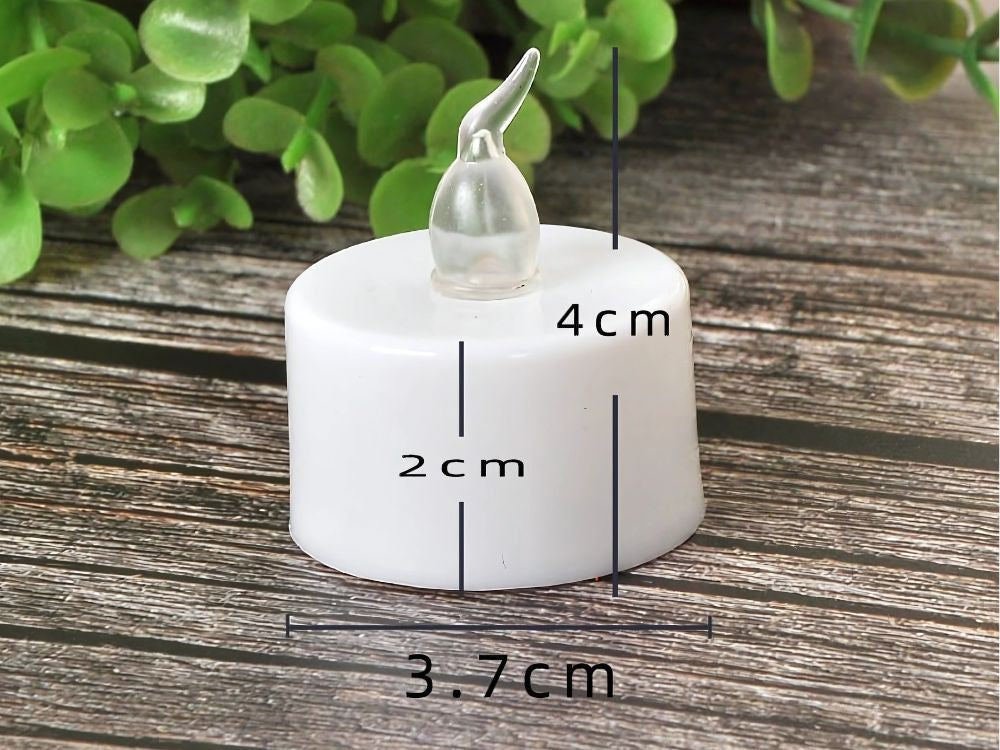 Ar baterijām darbināma LED svece svečturu dekorēšanai vainaga liesmas efektam