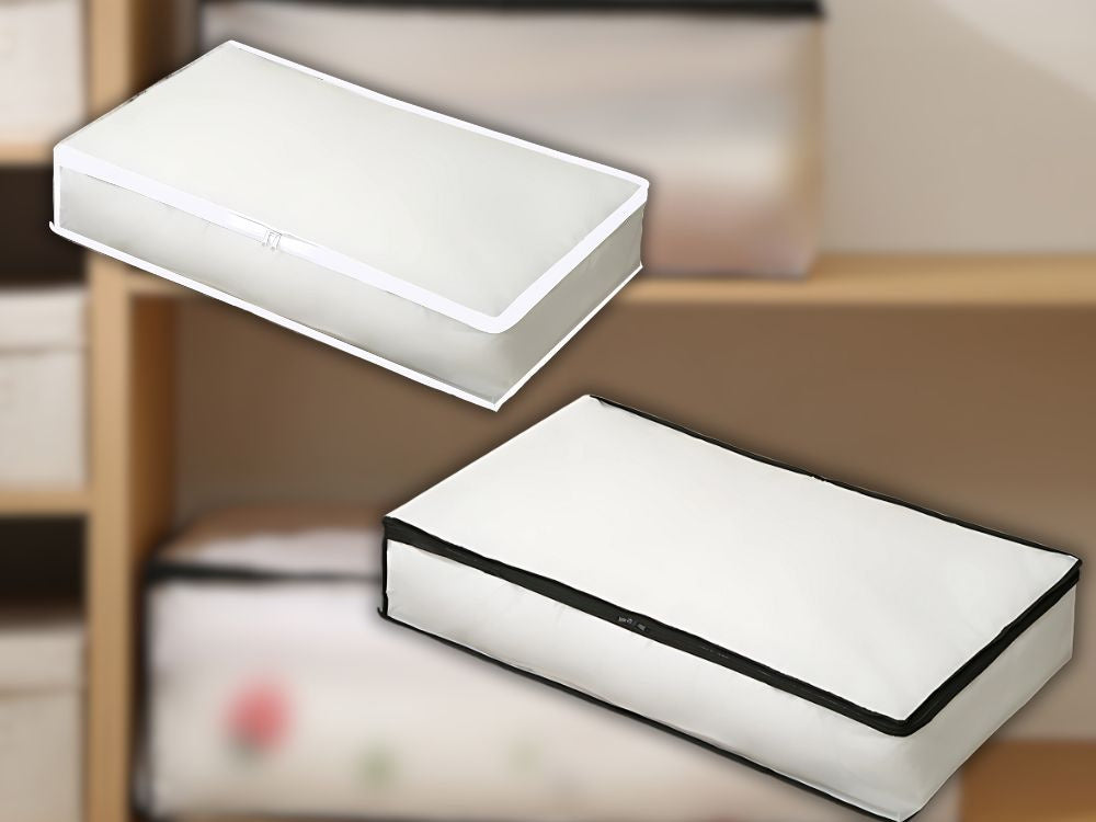 Gultasveļas organizatora drēbju kastes segas pārvalks ar rāvējslēdzēju, XXL