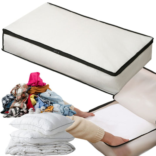 Gultasveļas organizatora drēbju kastes segas pārvalks ar rāvējslēdzēju, XXL