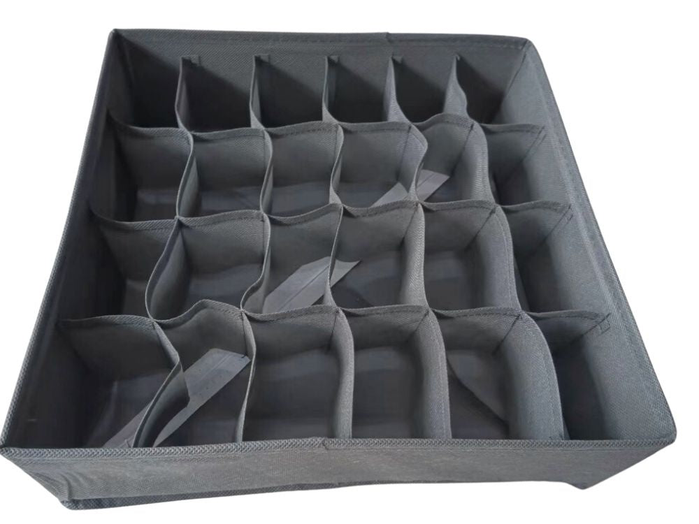 Apakšveļas organizators zeķēm atvilktnes skapīša ieliktnis 24 nodalījumi