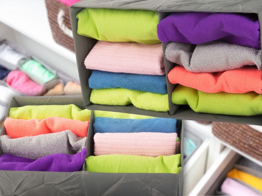 Apakšveļas atvilktņu organizators, drēbju un zeķu atvilktne ar atdalītāju, pelēka