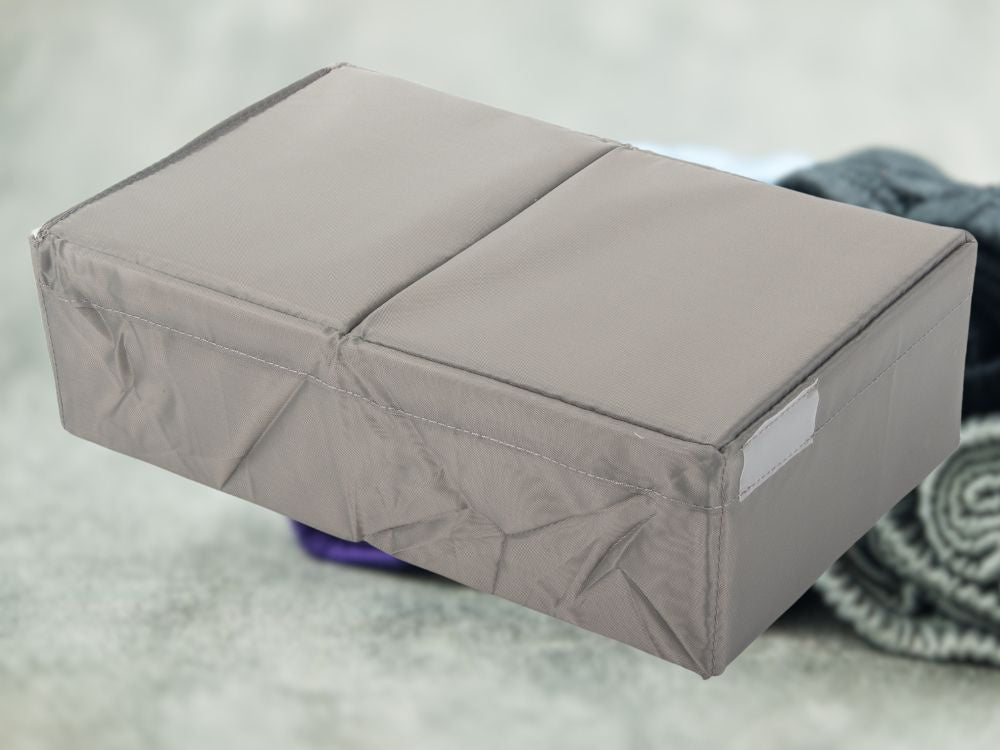 Apakšveļas atvilktņu organizators, drēbju un zeķu atvilktne ar atdalītāju, pelēka