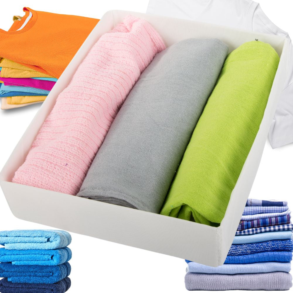 Apģērbu organizators apakšveļai skapja atvilktnei, balts, universāls