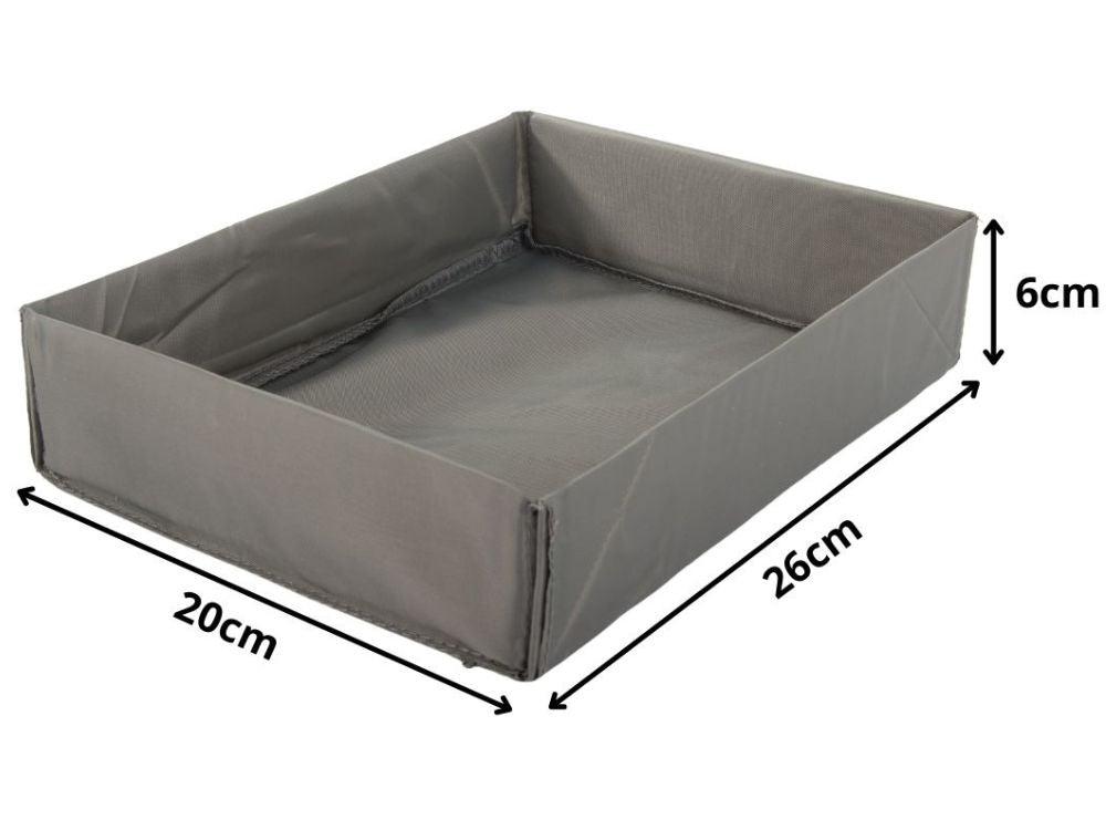 Apģērbu organizators apakšveļai skapja atvilktnei pelēks universāls