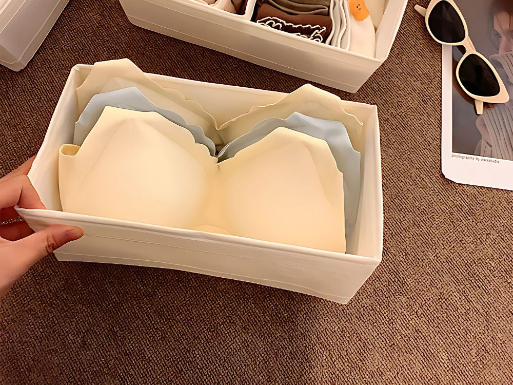 Krūštura organizators apakšveļas zeķes drēbju atvilktne skapis balts