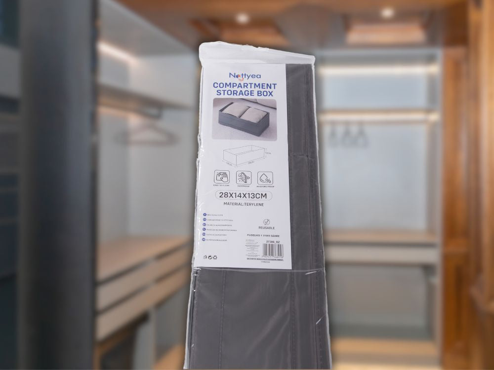 Krūštura organizators apakšveļa zeķes drēbju atvilktne skapis pelēks