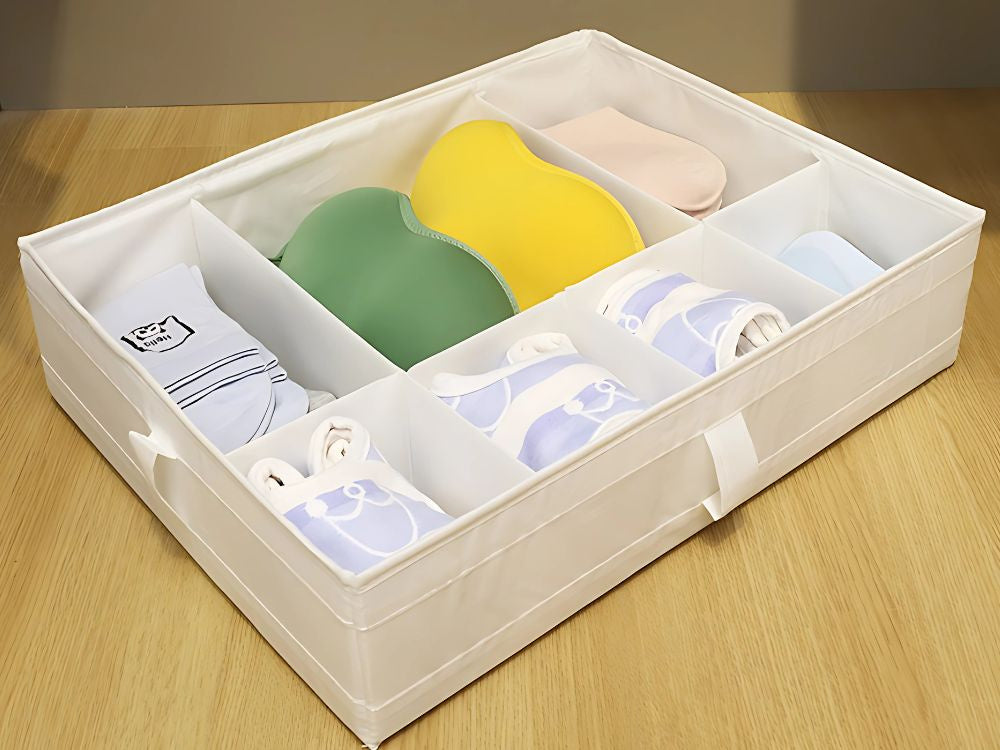 Apakšveļas organizators zeķēm atvilktne skapja nodalījumi ieliktnis balts