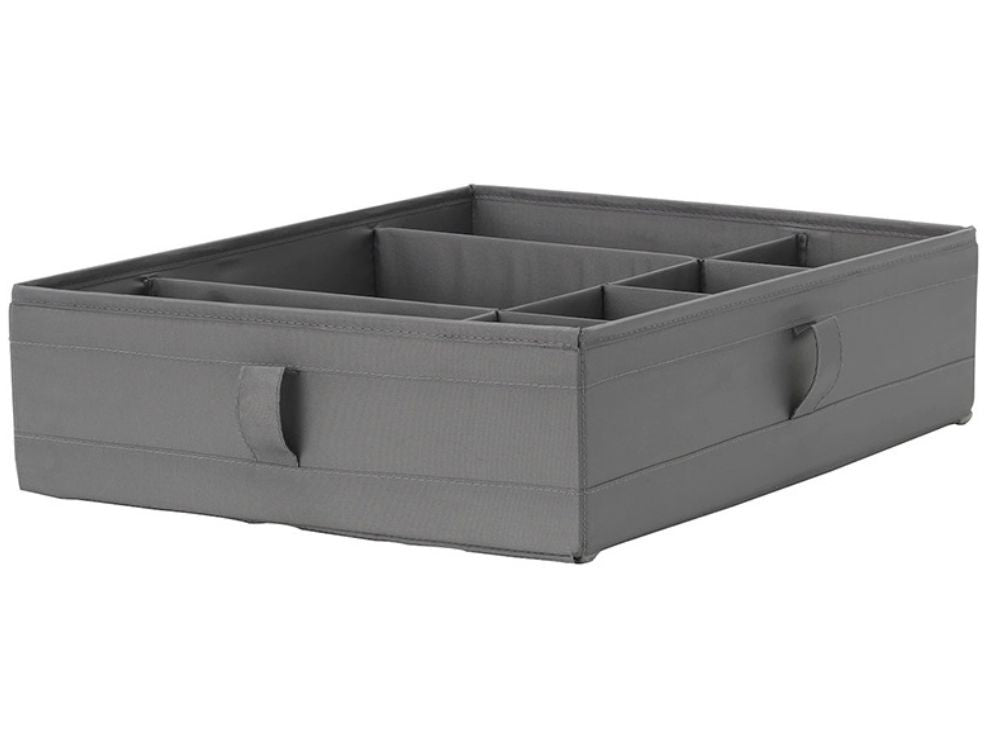 Apakšveļas organizators zeķu atvilktne atvilktnes nodalījuma ieliktnis pelēks