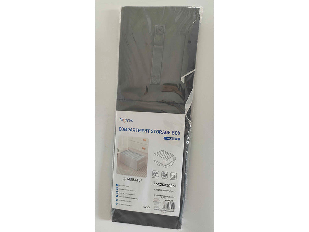 Apģērbu organizators apakšveļa bikses atvilktne skapis zeķes pelēks