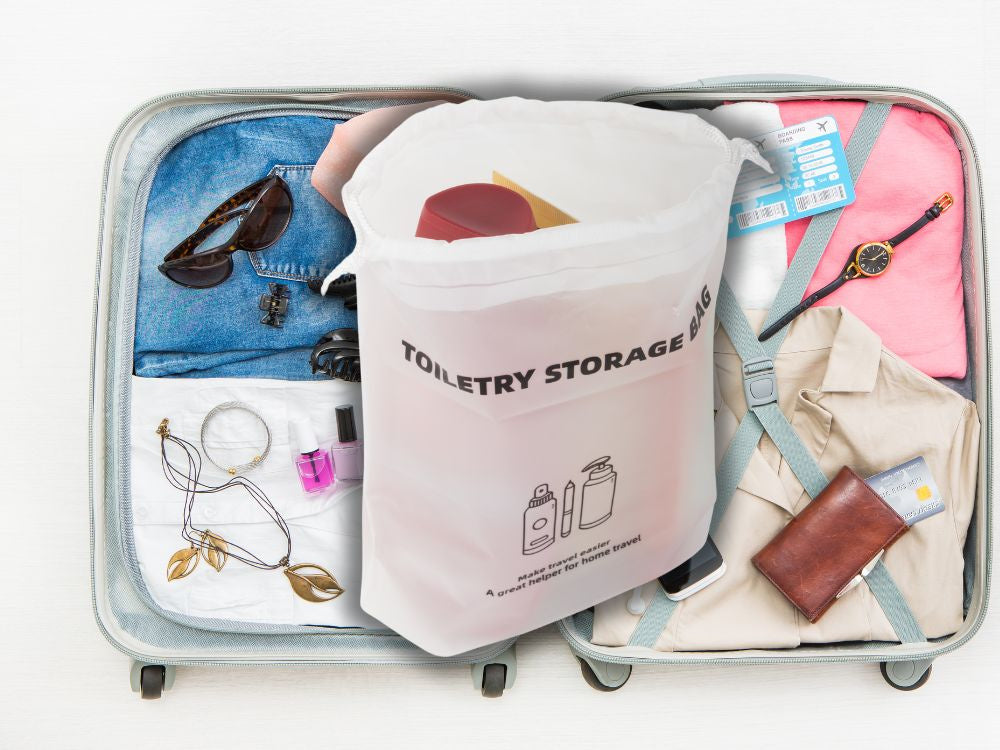 Kosmētikas soma, tualetes piederumi, ceļojumu somas organizators lidmašīnām