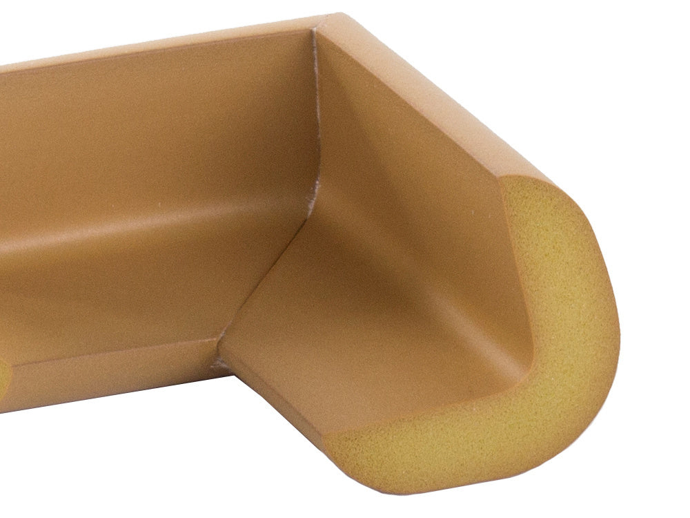 Mēbeļu stūra virsma mēbeļu līstēm bronzas uzlīmēm x4